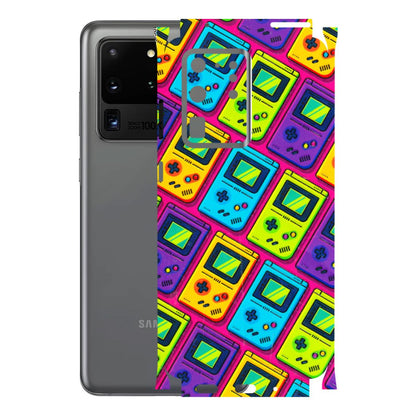 Samsung A/S Series Phone Skins (All Models) - Gameboy Colourful - 3D Embossed Finish (L-266) Samsung Galaxy S20 Ultra