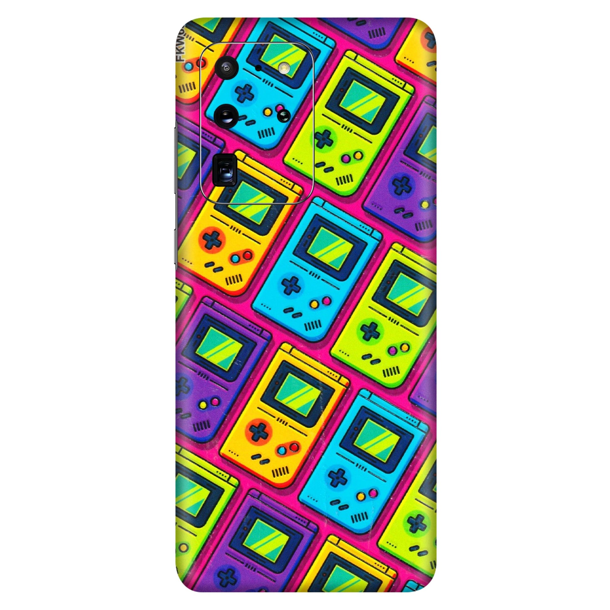 Samsung A/S Series Phone Skins (All Models) - Gameboy Colourful - 3D Embossed Finish (L-266) Samsung Galaxy S20 Ultra