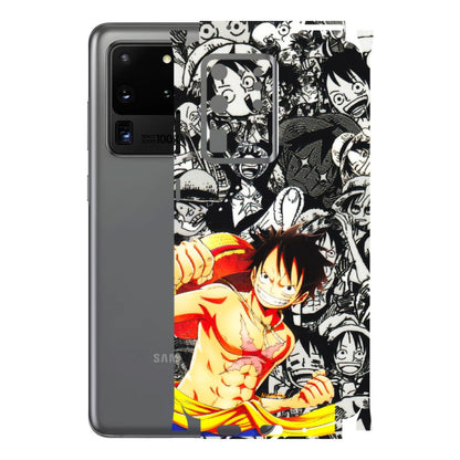 Samsung A/S Series Phone Skins (All Models) - Anime Comics Games Doodles - 3D Embossed Finish (L-27) Samsung Galaxy S20 Ultra