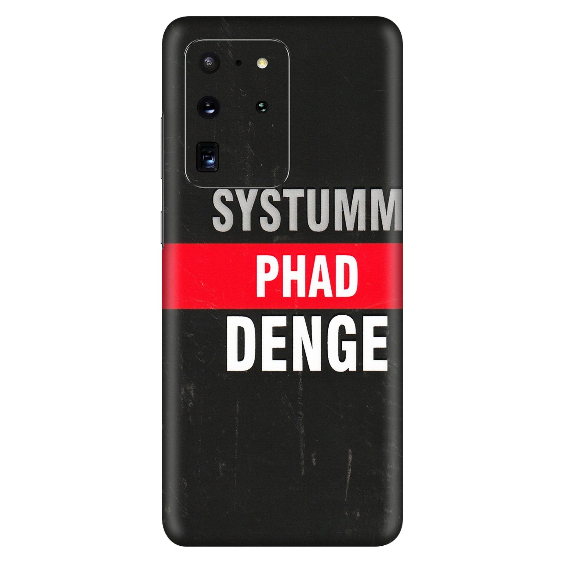 Samsung A/S Series Phone Skins (All Models) - Systumm Phad Denge - 3D Embossed Finish (L-278) Samsung Galaxy S20 Ultra
