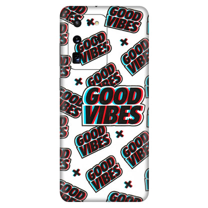 Samsung A/S Series Phone Skins (All Models) - Good Vibes - 3D Embossed Finish (L-282) Samsung Galaxy S20 Ultra