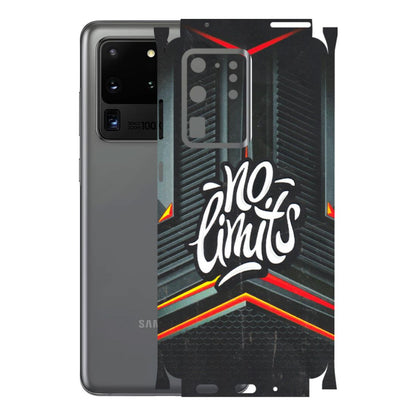 Samsung A/S Series Phone Skins (All Models) - No Limits - 3D Embossed Finish (L-286) Samsung Galaxy S20 Ultra