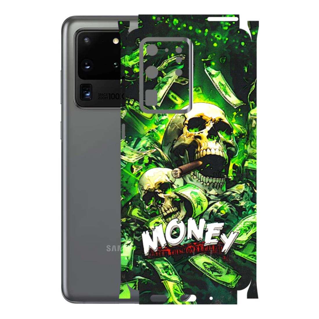 Samsung A/S Series Phone Skins (All Models) - Skull Money - 3D Embossed Finish (L-303) Samsung Galaxy S20 Ultra
