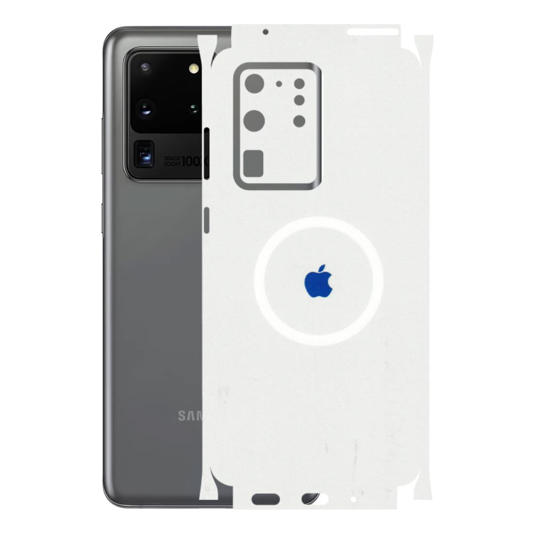 Samsung A/S Series Phone Skins (All Models) - iPhone Magsafe Logo - 3D Embossed Finish (L-320) Samsung Galaxy S20 Ultra