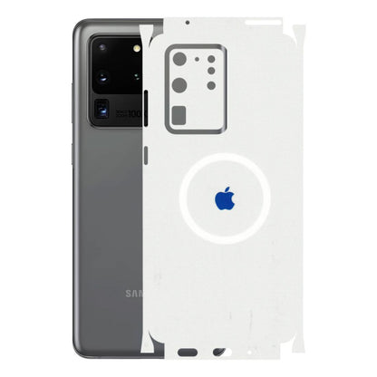 Samsung A/S Series Phone Skins (All Models) - iPhone Magsafe Logo - 3D Embossed Finish (L-320) Samsung Galaxy S20 Ultra