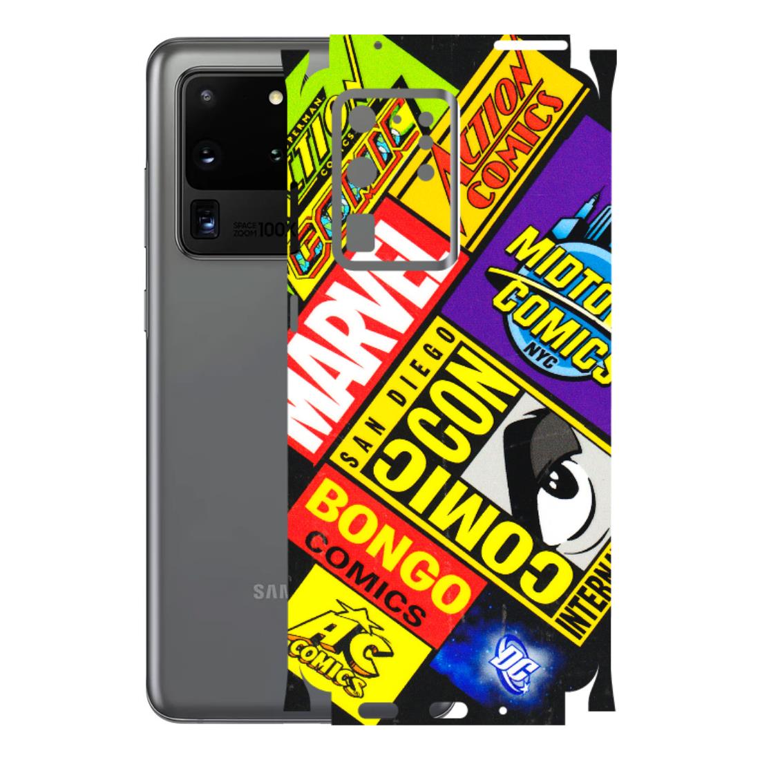 Samsung A/S Series Phone Skins (All Models) - Bongo Comic Con - 3D Embossed Finish (L-325) Samsung Galaxy S20 Ultra