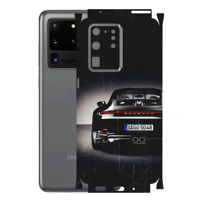 Samsung A/S Series Phone Skins (All Models) - New Black Porsche GT3 - 3D Embossed Finish (L-327) Samsung Galaxy S20 Ultra