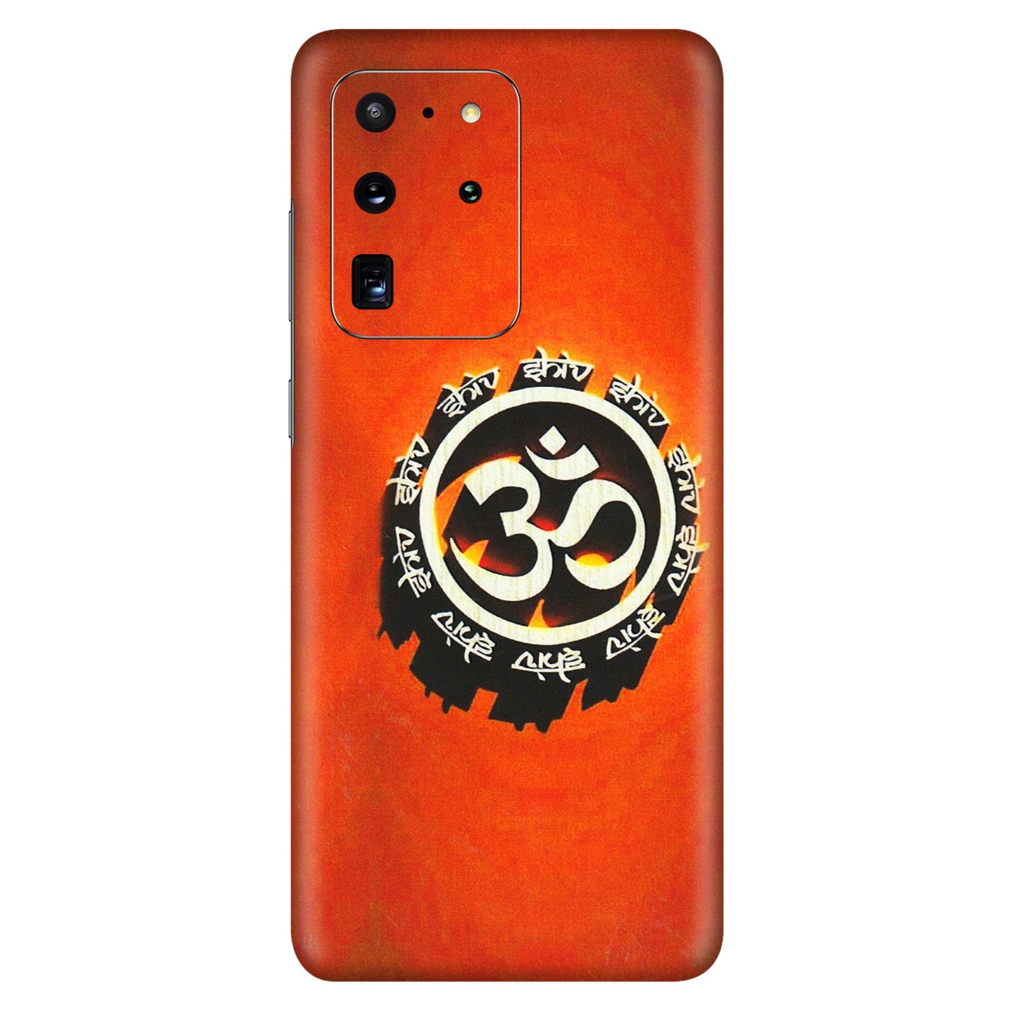 Samsung A/S Series Phone Skins (All Models) - Aum Shiv Orange - 3D Embossed Finish (L-32) Samsung Galaxy S20 Ultra