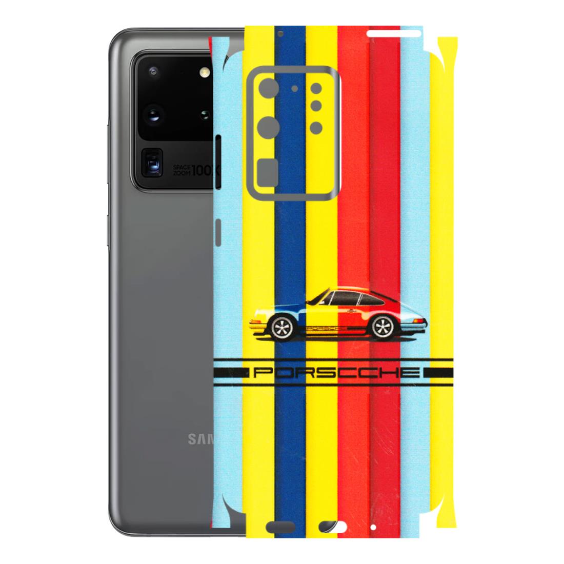 Samsung A/S Series Phone Skins (All Models) - Multicolour Porche - 3D Embossed Finish (L-39) Samsung Galaxy S20 Ultra