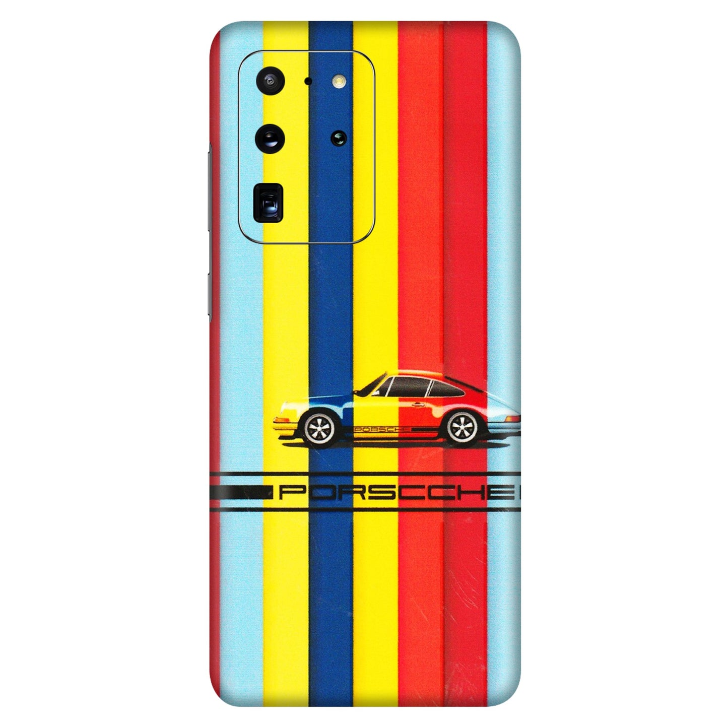 Samsung A/S Series Phone Skins (All Models) - Multicolour Porche - 3D Embossed Finish (L-39) Samsung Galaxy S20 Ultra