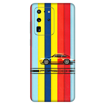 Samsung A/S Series Phone Skins (All Models) - Multicolour Porche - 3D Embossed Finish (L-39) Samsung Galaxy S20 Ultra