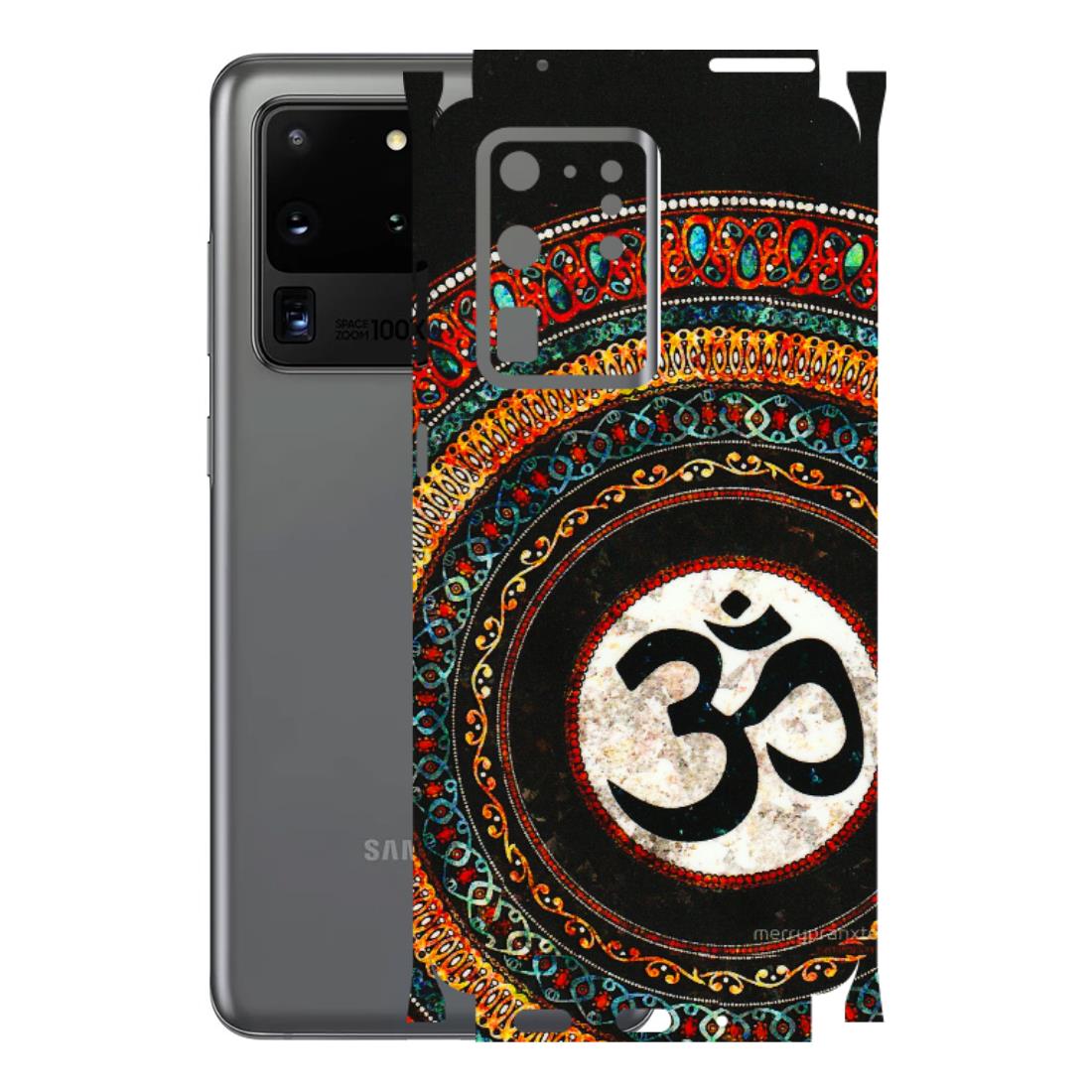 Samsung A/S Series Phone Skins (All Models) - Aum Chant Abstract - 3D Embossed Finish (L-42) Samsung Galaxy S20 Ultra
