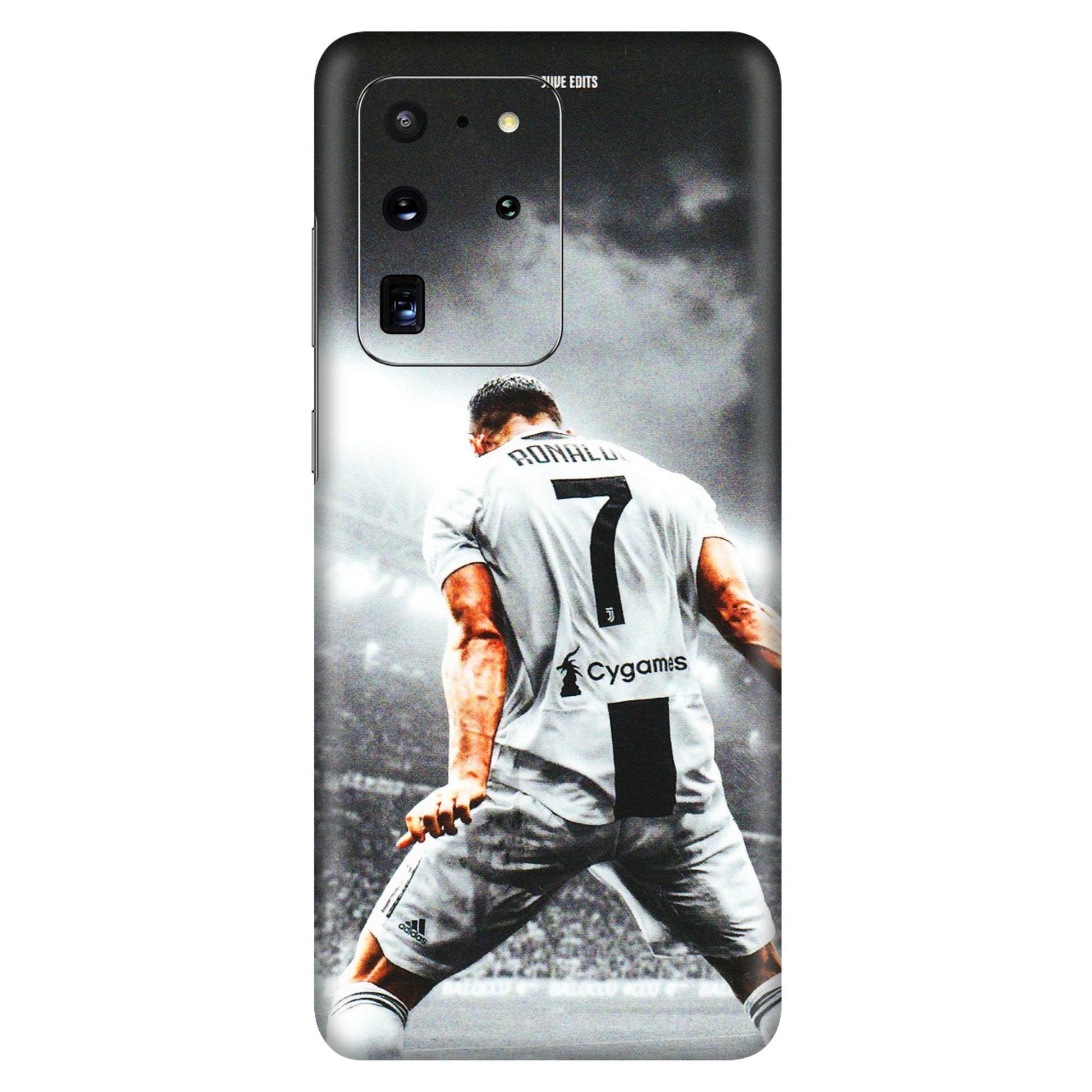 Samsung A/S Series Phone Skins (All Models) - Ronaldo CR7 Crazy - 3D Embossed Finish (L-44) Samsung Galaxy S20 Ultra