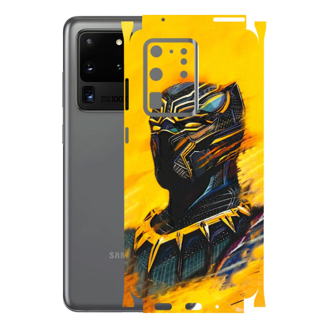 Samsung A/S Series Phone Skins (All Models) - Yellow Panther - 3D Embossed Finish (L-54) Samsung Galaxy S20 Ultra