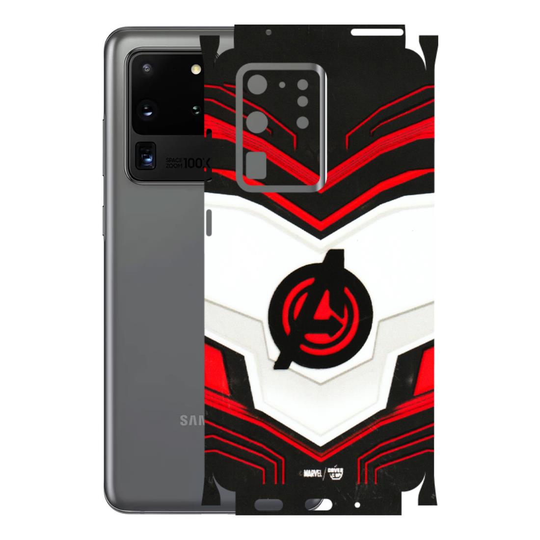 Samsung A/S Series Phone Skins (All Models) - Avengers Logo - 3D Embossed Finish (L-55) Samsung Galaxy S20 Ultra