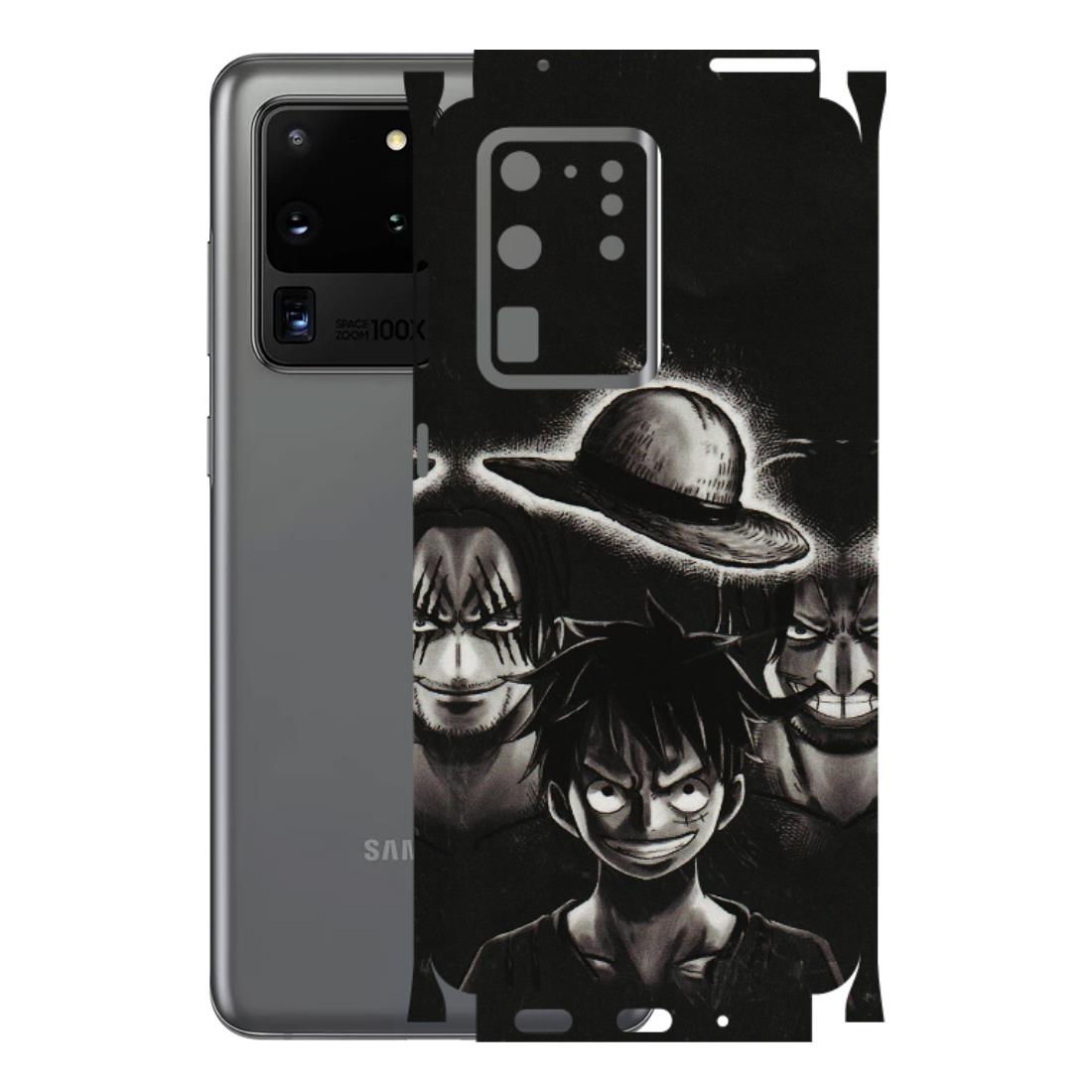 Samsung A/S Series Phone Skins (All Models) - Black Luffy Hat - 3D Embossed Finish (L-57) Samsung Galaxy S20 Ultra