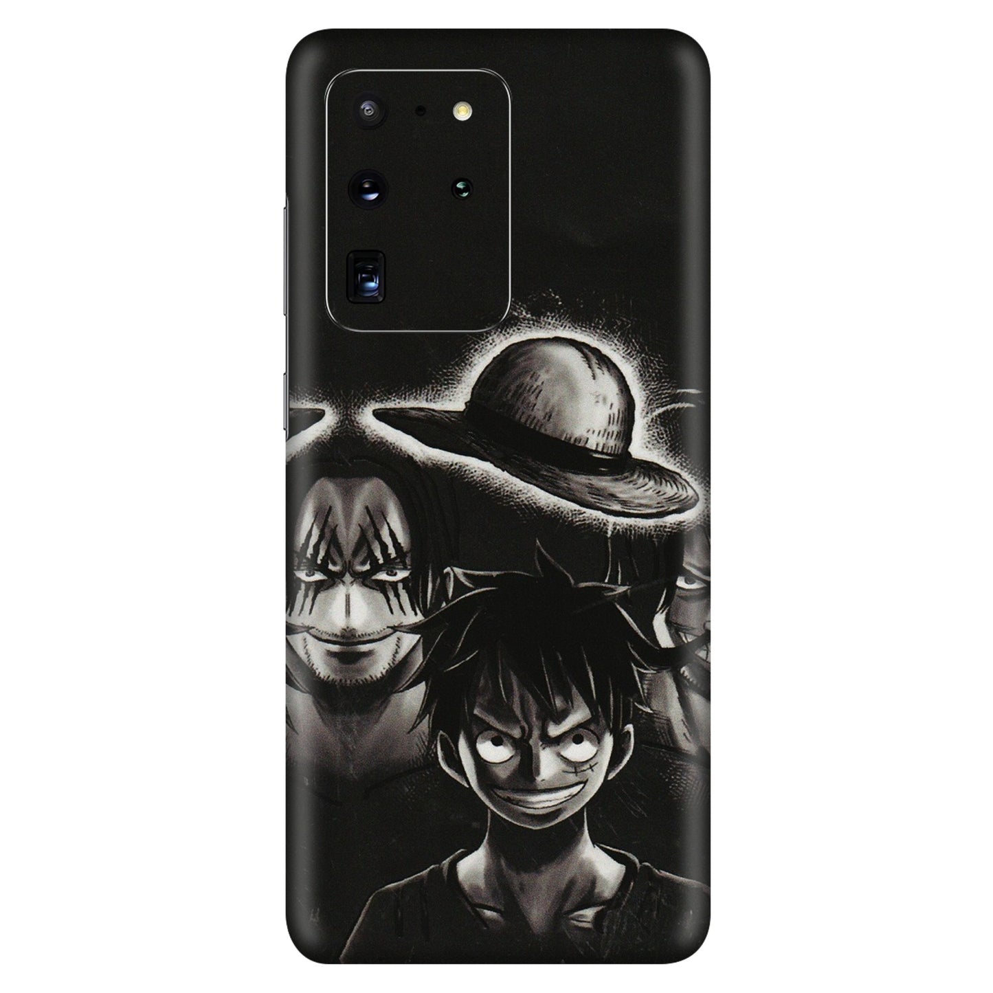 Samsung A/S Series Phone Skins (All Models) - Black Luffy Hat - 3D Embossed Finish (L-57) Samsung Galaxy S20 Ultra