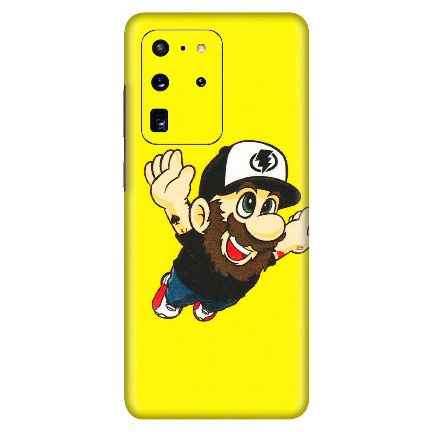 Samsung A/S Series Phone Skins (All Models) - Flying Beardo - 3D Embossed Finish (L-60) Samsung Galaxy S20 Ultra