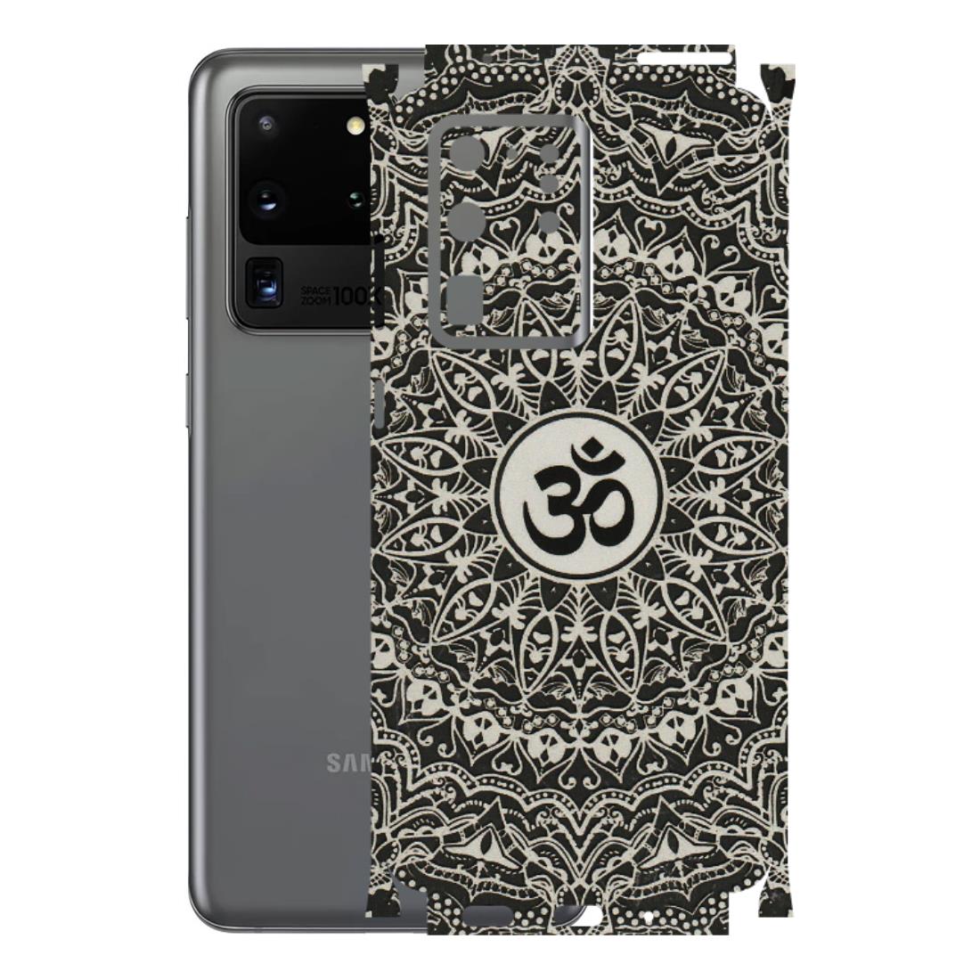 Samsung A/S Series Phone Skins (All Models) - Aum Elegant Mandala - 3D Embossed Finish (L-62) Samsung Galaxy S20 Ultra