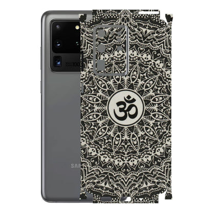 Samsung A/S Series Phone Skins (All Models) - Aum Elegant Mandala - 3D Embossed Finish (L-62) Samsung Galaxy S20 Ultra