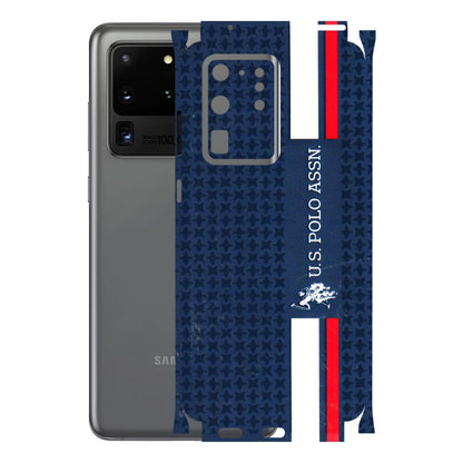 Samsung A/S Series Phone Skins (All Models) - US POLO Designer Brand - 3D Embossed Finish (L-65) Samsung Galaxy S20 Ultra