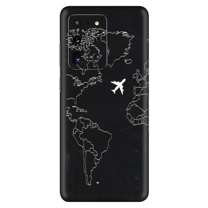 Samsung A/S Series Phone Skins (All Models) - Never Ending Travel - 3D Embossed Finish (L-79) Samsung Galaxy S20 Ultra