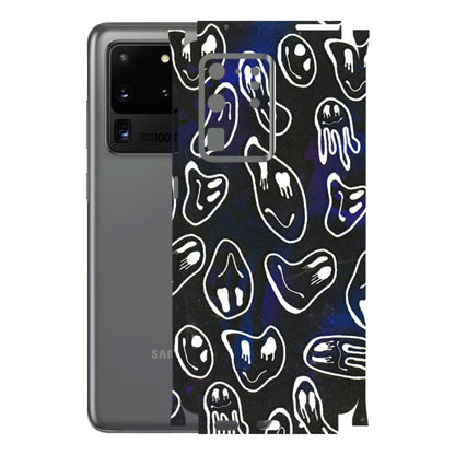 Samsung A/S Series Phone Skins (All Models) - Distorted Smileys - 3D Embossed Finish (L-92) Samsung Galaxy S20 Ultra