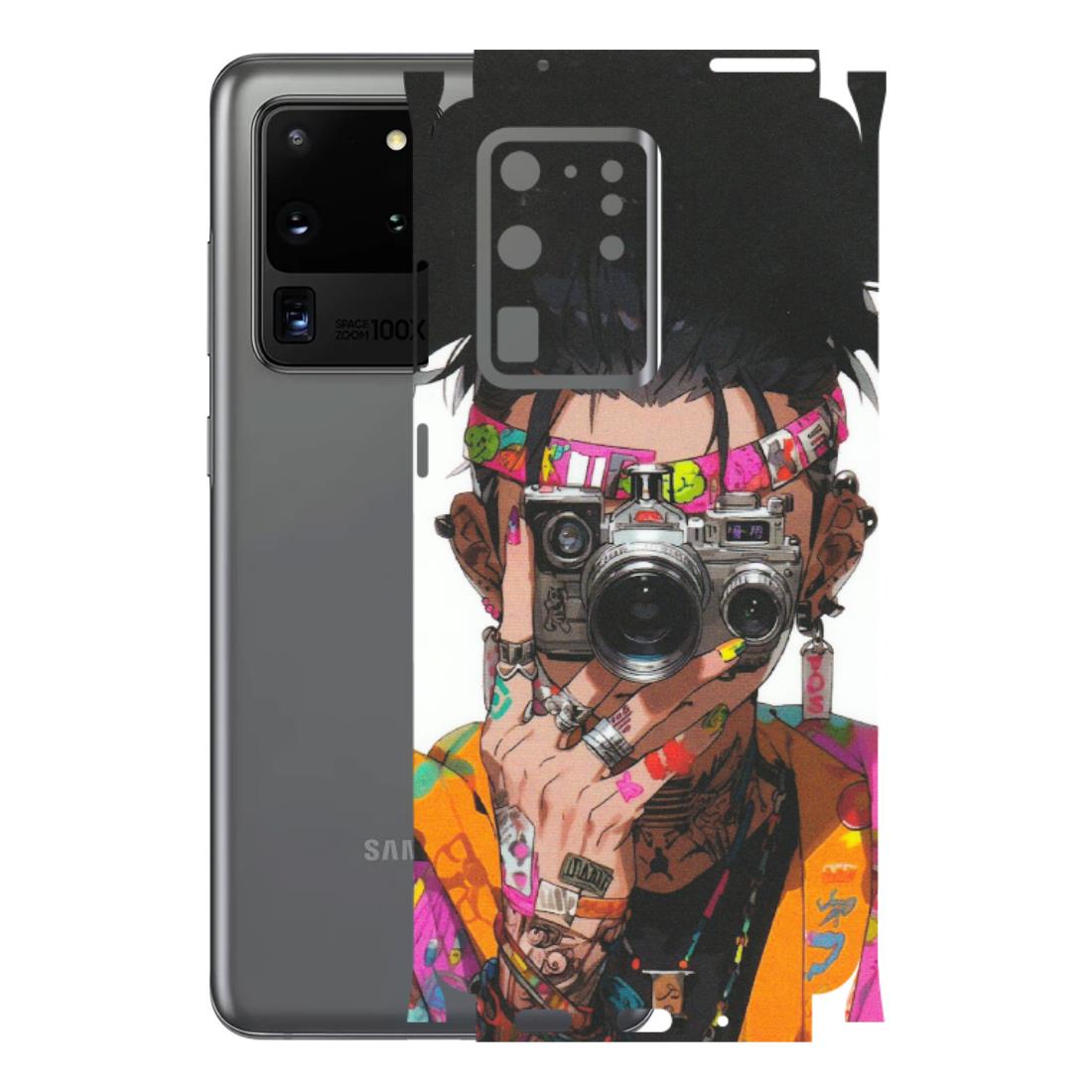 Samsung A/S Series Phone Skins (All Models) - Camera Lover Girl - Matte Finish (M-09) Samsung Galaxy S20 Ultra