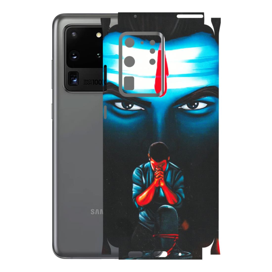 Samsung A/S Series Phone Skins (All Models) - Mahakal Bhakt - Matte Finish (M-112) Samsung Galaxy S20 Ultra