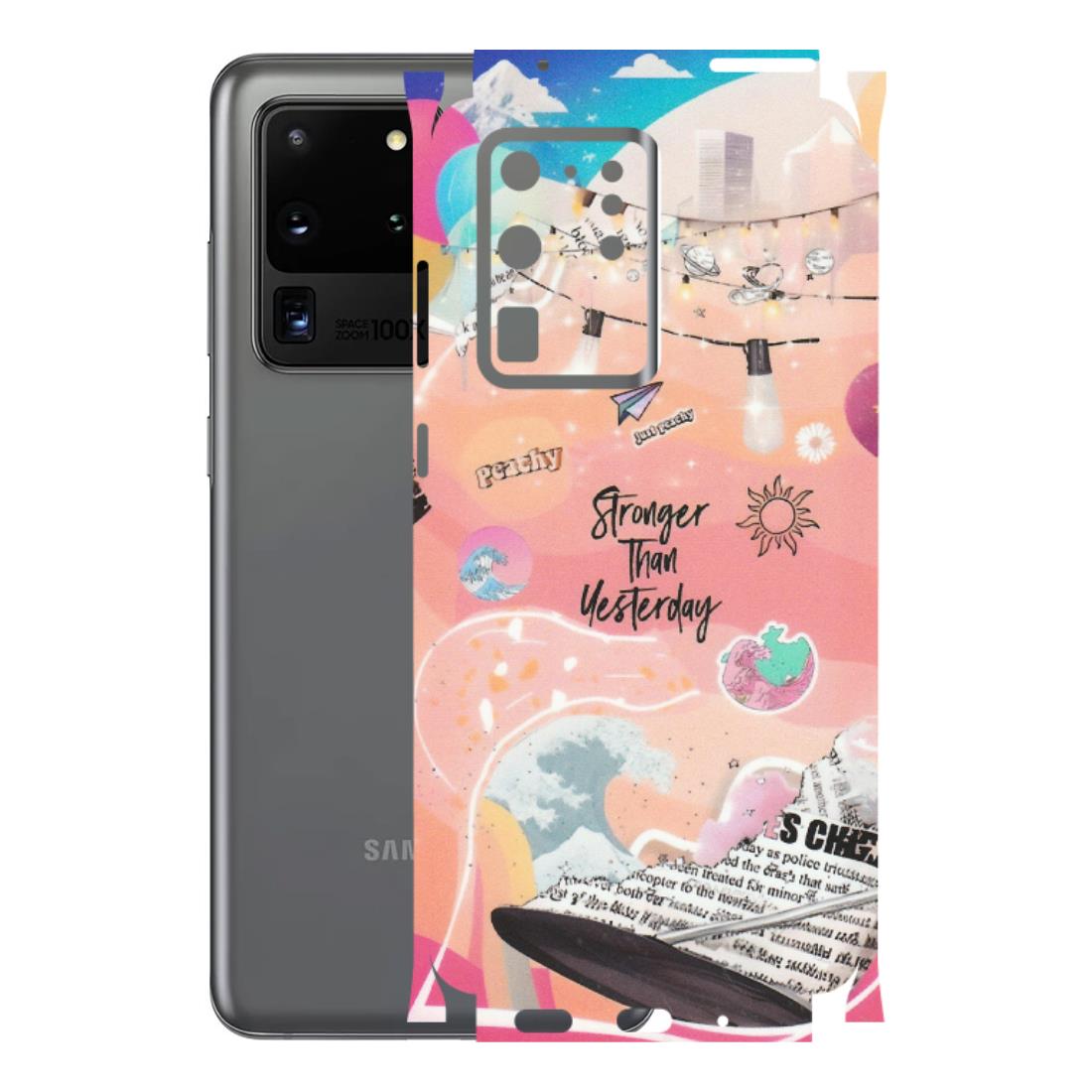 Samsung A/S Series Phone Skins (All Models) - Stronger Then Yesterday - Matte Finish (M-128) Samsung Galaxy S20 Ultra