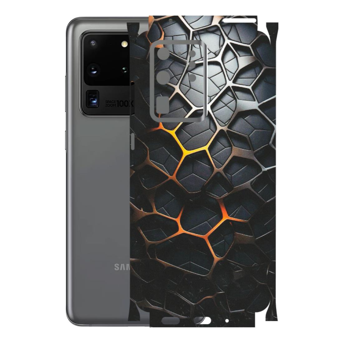 Samsung A/S Series Phone Skins (All Models) - New Abstract Graphite Tiles - Matte Finish (M-130) Samsung Galaxy S20 Ultra