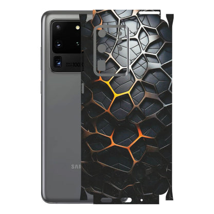 Samsung A/S Series Phone Skins (All Models) - New Abstract Graphite Tiles - Matte Finish (M-130) Samsung Galaxy S20 Ultra