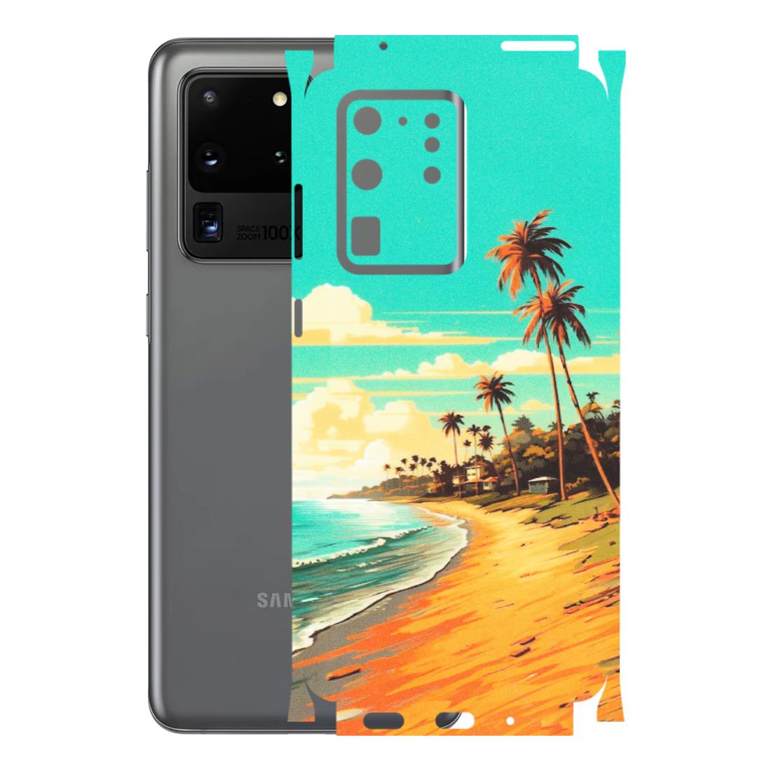 Samsung A/S Series Phone Skins (All Models) - Miami Beach - Matte Finish (M-136) Samsung Galaxy S20 Ultra