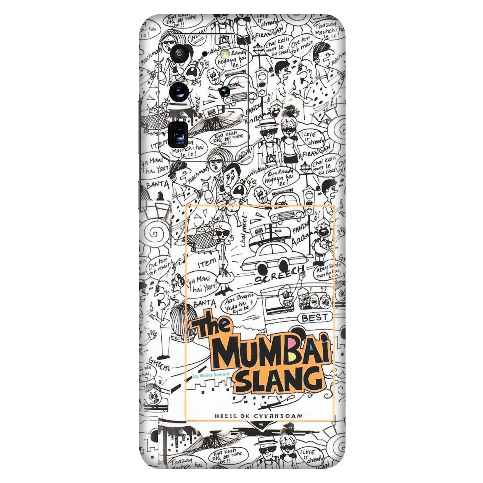 Samsung A/S Series Phone Skins (All Models) - The Mumbai Slang - Matte Finish (M-142) Samsung Galaxy S20 Ultra