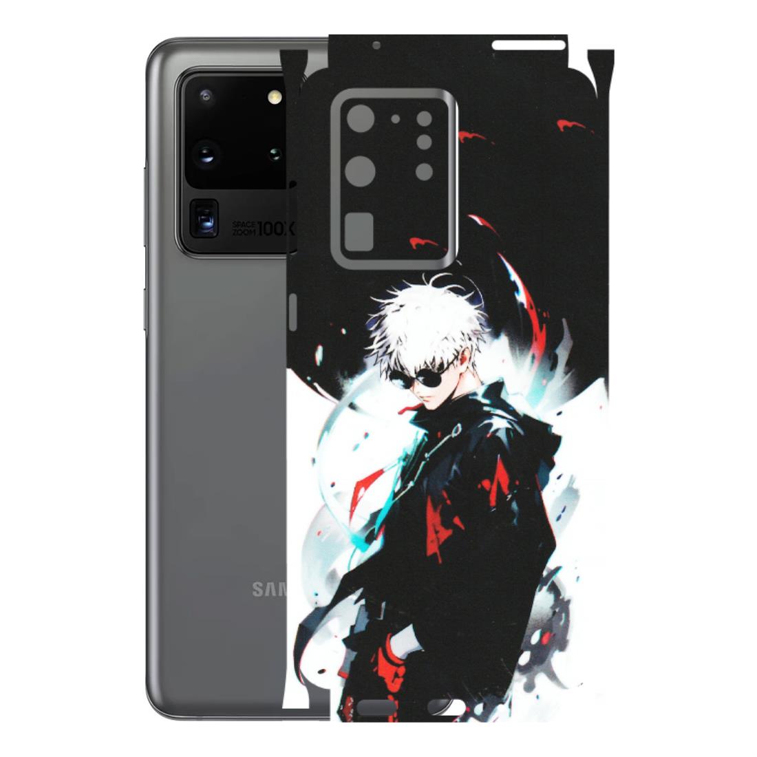 Samsung A/S Series Phone Skins (All Models) - Gojo Powerful Charater Kaisen Anime - Matte Finish (M-144) Samsung Galaxy S20 Ultra
