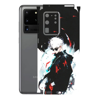 Samsung A/S Series Phone Skins (All Models) - Gojo Powerful Charater Kaisen Anime - Matte Finish (M-144) Samsung Galaxy S20 Ultra