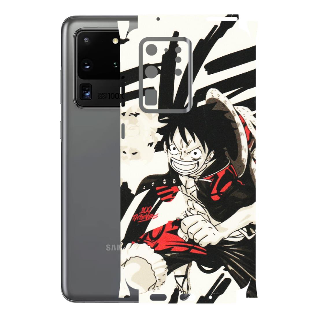 Samsung A/S Series Phone Skins (All Models) - Monkey D.Luffy Manga Anime - Matte Finish (M-145) Samsung Galaxy S20 Ultra