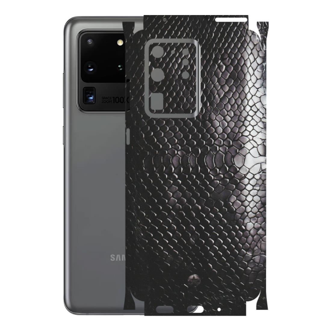 Samsung A/S Series Phone Skins (All Models) - Black Snack Leather - Matte Finish (M-147) Samsung Galaxy S20 Ultra