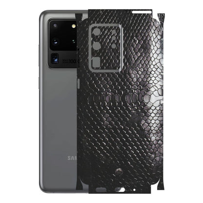 Samsung A/S Series Phone Skins (All Models) - Black Snack Leather - Matte Finish (M-147) Samsung Galaxy S20 Ultra