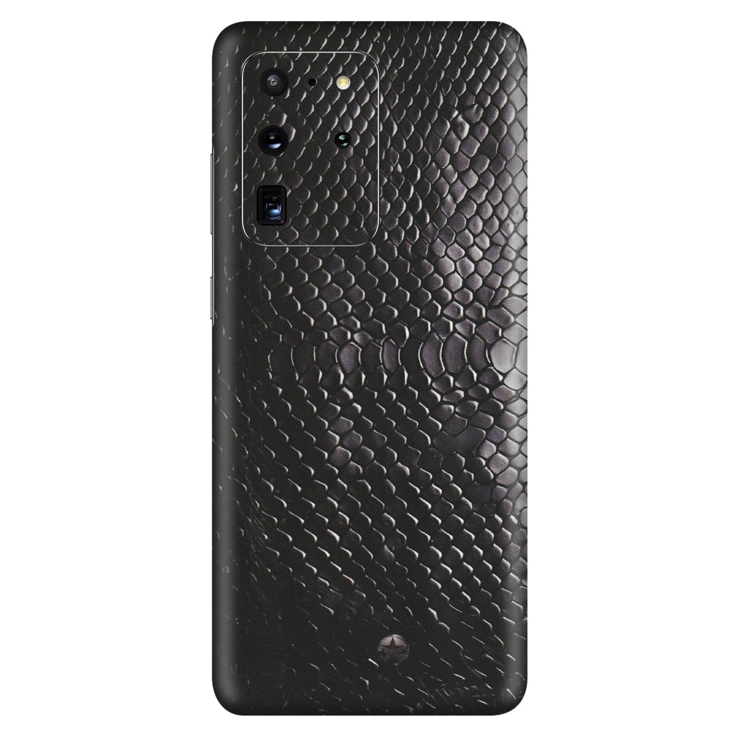 Samsung A/S Series Phone Skins (All Models) - Black Snack Leather - Matte Finish (M-147) Samsung Galaxy S20 Ultra