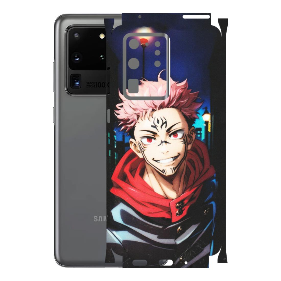 Samsung A/S Series Phone Skins (All Models) - Yuji Itadori Funny Face Anime - Matte Finish (M-152) Samsung Galaxy S20 Ultra