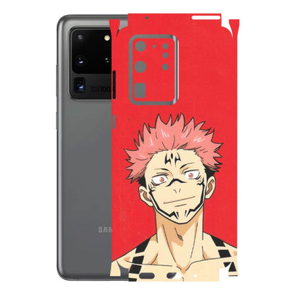 Samsung A/S Series Phone Skins (All Models) - Ryomen Sukuna Fun Anime - Matte Finish (M-153) Samsung Galaxy S20 Ultra