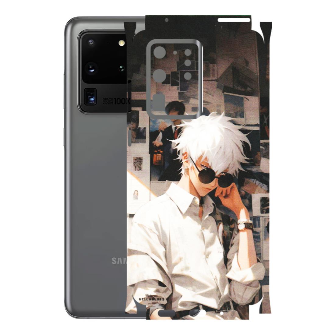 Samsung A/S Series Phone Skins (All Models) - Gojo Satoru Jujustu Kaisen Anime - Matte Finish (M-156) Samsung Galaxy S20 Ultra