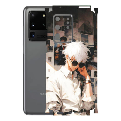 Samsung A/S Series Phone Skins (All Models) - Gojo Satoru Jujustu Kaisen Anime - Matte Finish (M-156) Samsung Galaxy S20 Ultra