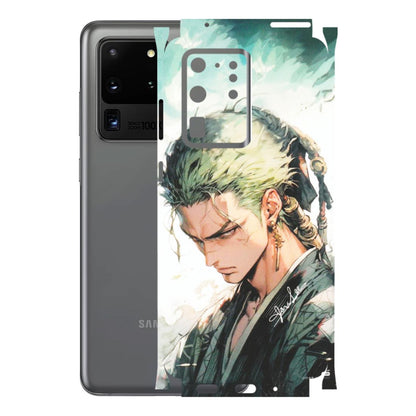 Samsung A/S Series Phone Skins (All Models) - Pirate Hunter One Piece Anime - Matte Finish (M-157) Samsung Galaxy S20 Ultra