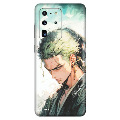 Samsung A/S Series Phone Skins (All Models) - Pirate Hunter One Piece Anime - Matte Finish (M-157) Samsung Galaxy S20 Ultra