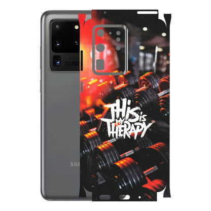 Samsung A/S Series Phone Skins (All Models) - GYM Lover Therapy - Matte Finish (M-160) Samsung Galaxy S20 Ultra