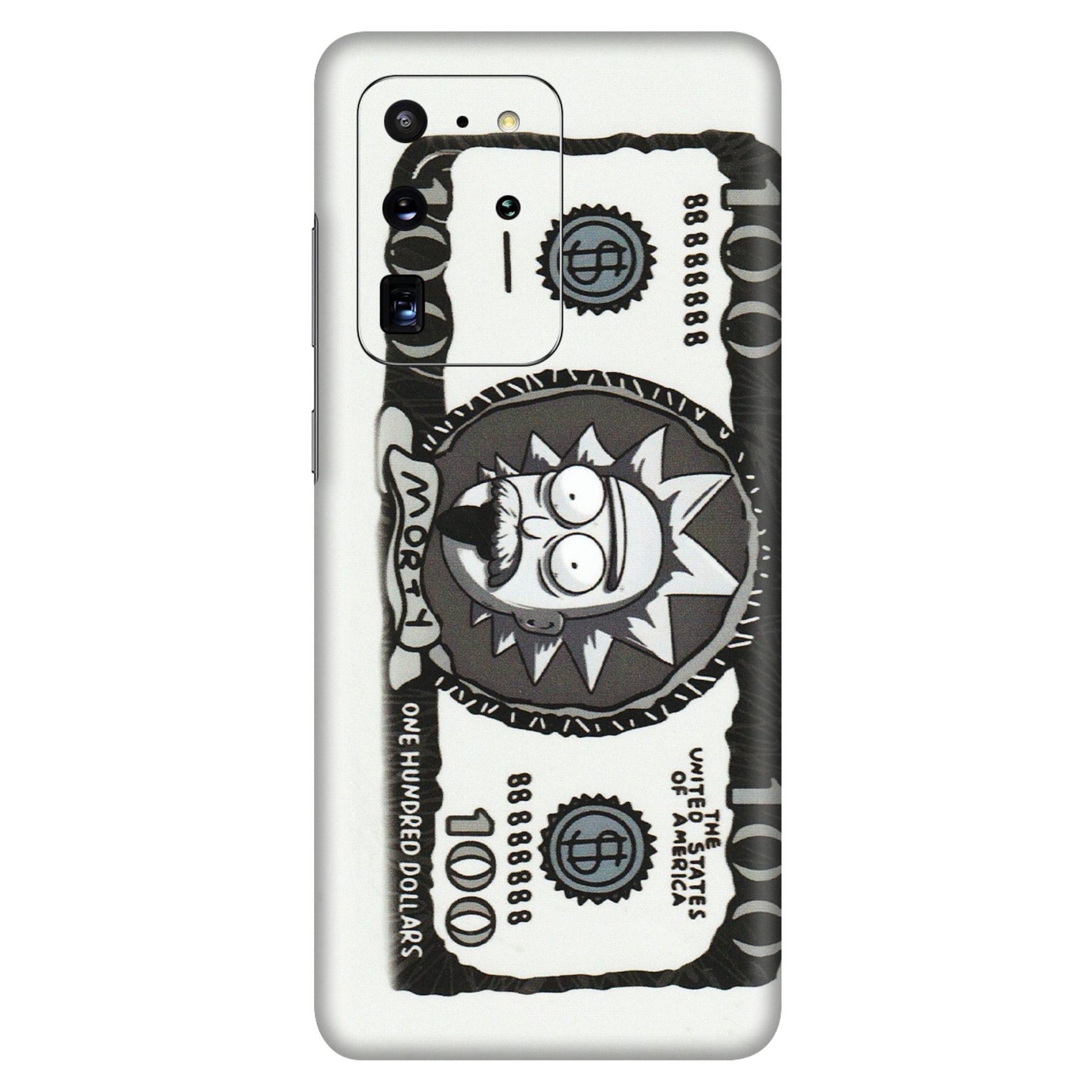 Samsung A/S Series Phone Skins (All Models) - Rick And Morty Hundred Dollar Anime - Matte Finish (M-161) Samsung Galaxy S20 Ultra
