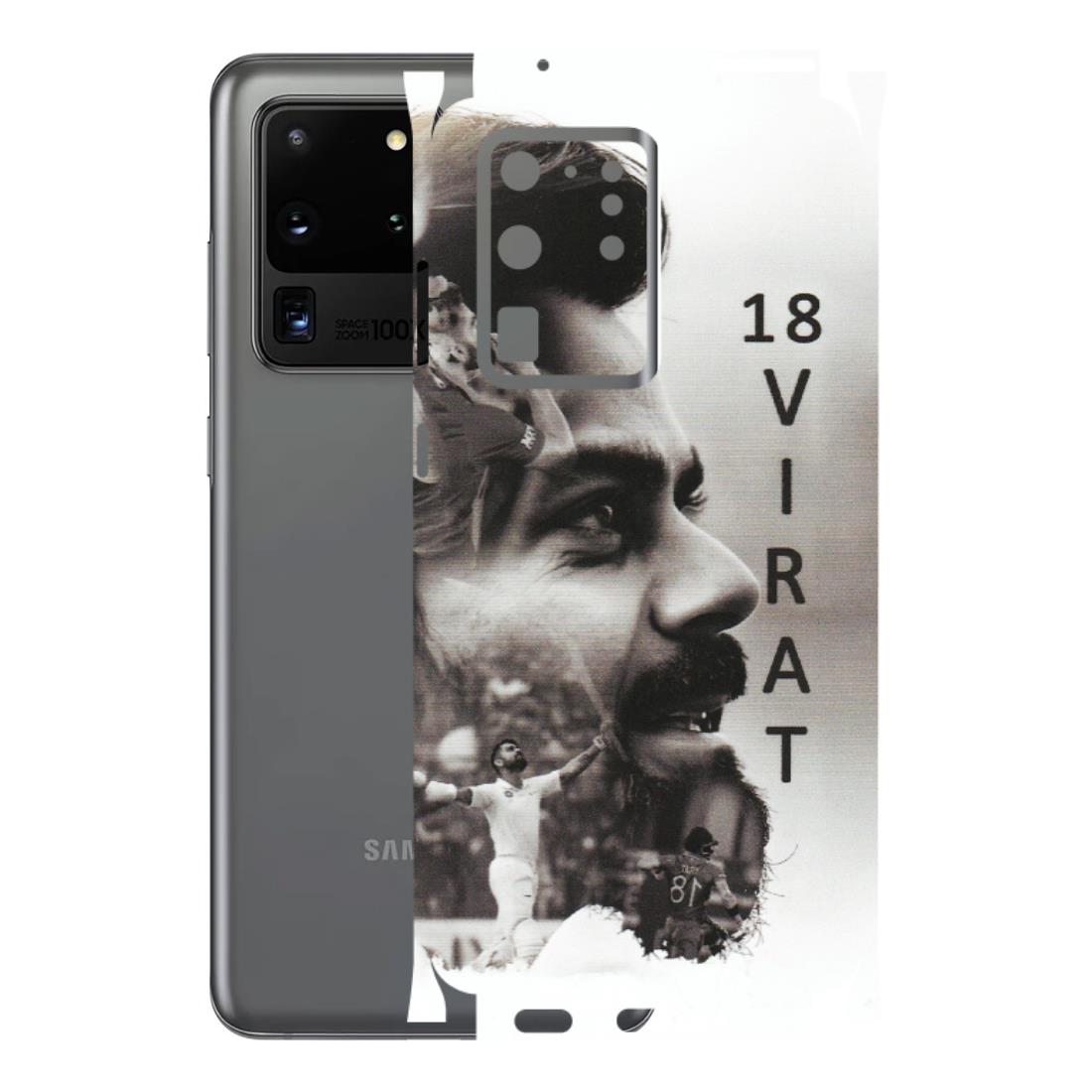 Samsung A/S Series Phone Skins (All Models) - Virat Kohli Cricketer - Matte Finish (M-163) Samsung Galaxy S20 Ultra