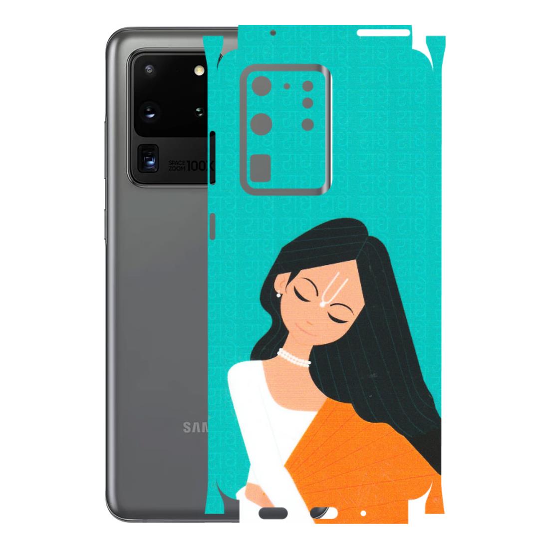 Samsung A/S Series Phone Skins (All Models) - Radhe Radhe With Hindu Symbol - Matte Finish (M-164) Samsung Galaxy S20 Ultra